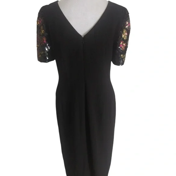 Nah Nah Vintage black dress with sequins Sleeves, Size 6P - Picture 5 of 12